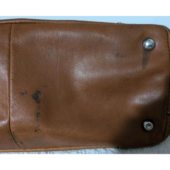 Fossil Camel Brown Leather Medium Shoulder Bag w/ Key - Picture 15 of 16